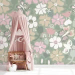 Sam & Luca - Boho Flower Garden soft green