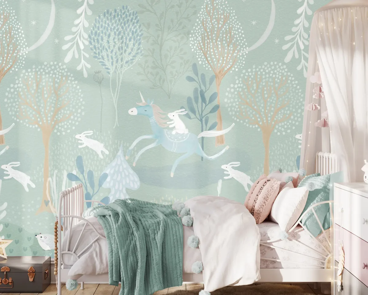 Sam & Luca - unicorn Love celadon green