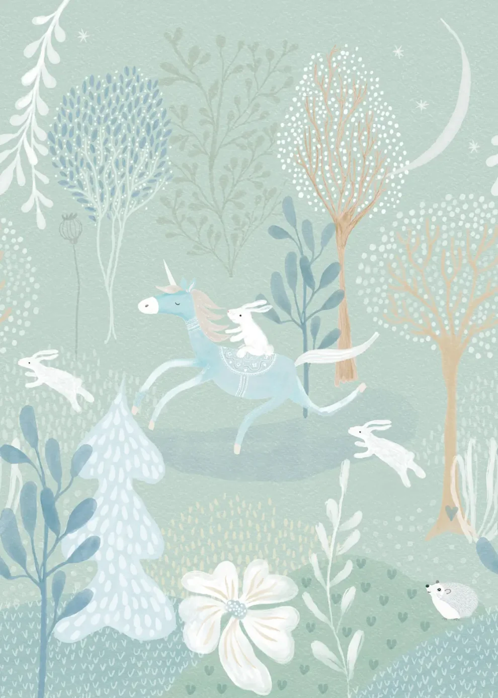 Sam & Luca - unicorn Love celadon green