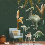 Sam & Luca - Dino nights forest green