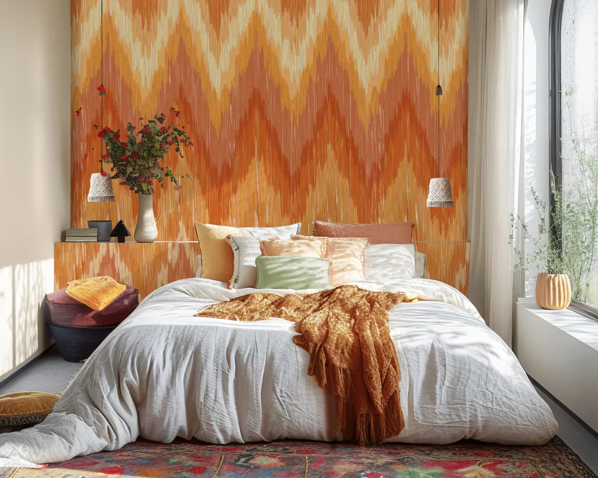 Enjoy Life - Flame Stitched Wall Sunny