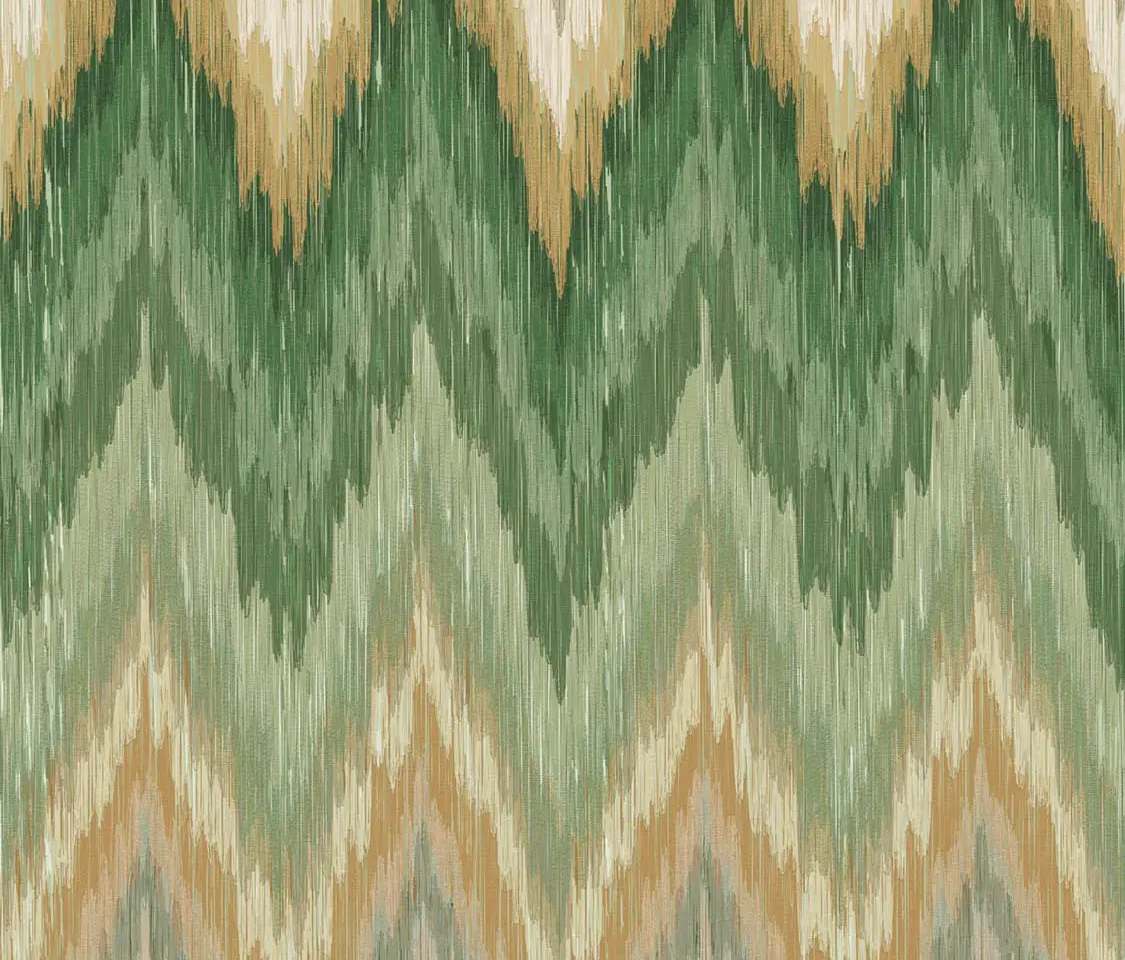 Enjoy Life - Flame Stitched Wall Green