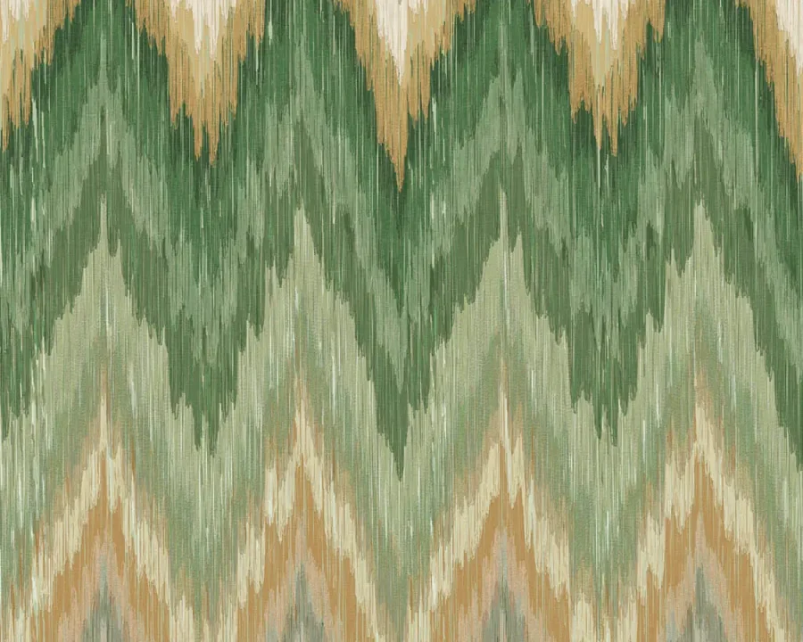 Enjoy Life - Flame Stitched Wall Green
