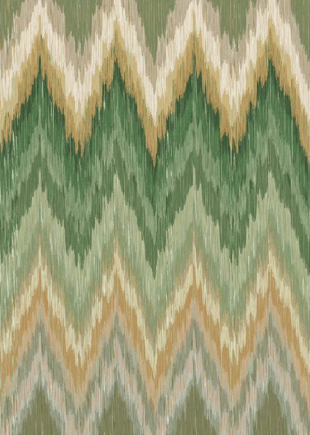 Enjoy Life - Flame Stitched Wall Green