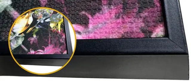 Detail van een akoestisch paneel