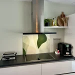 Crédence avec votre propre photo dans la cuisine d'un client