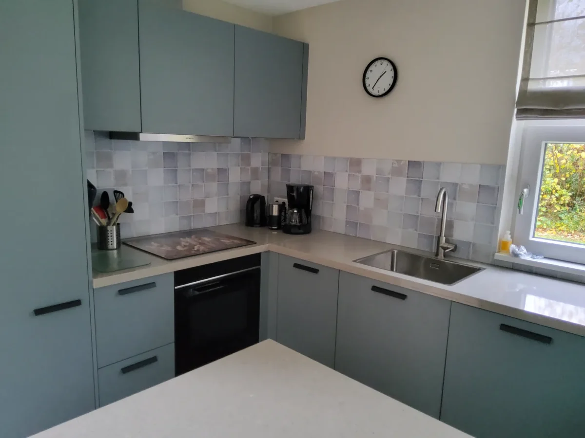 Antique Tile Backsplash – Ghost in a customer's kitchen