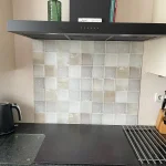 Crédence carrelage antique – Swirl dans la cuisine d'un client