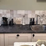 Crédence carrelage antique – Swirl dans la cuisine d'un client