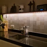 Crédence carrelage antique – Swirl dans la cuisine d'un client