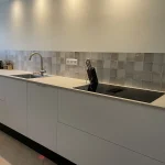 Crédence carrelage antique – Swirl dans la cuisine d'un client