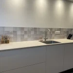 Crédence carrelage antique – Swirl dans la cuisine d'un client