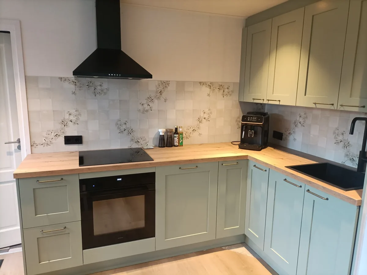 Design carrelage antique avec Blossom dans la cuisine d'un client