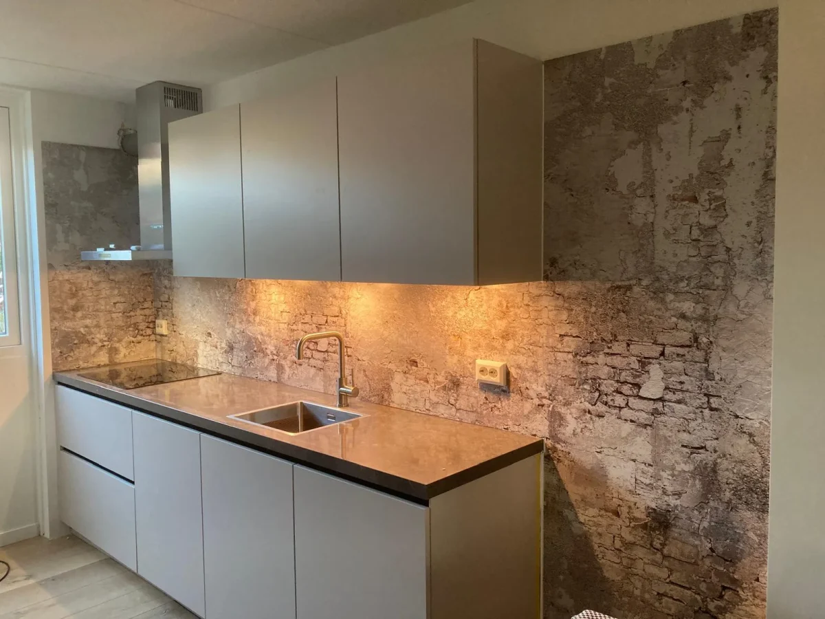 Brick & Concrete, DW7375 in a customer's kitchen
