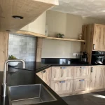 Crédence de cuisine avec impression, Tiless, DW8540 dans la cuisine d'un client