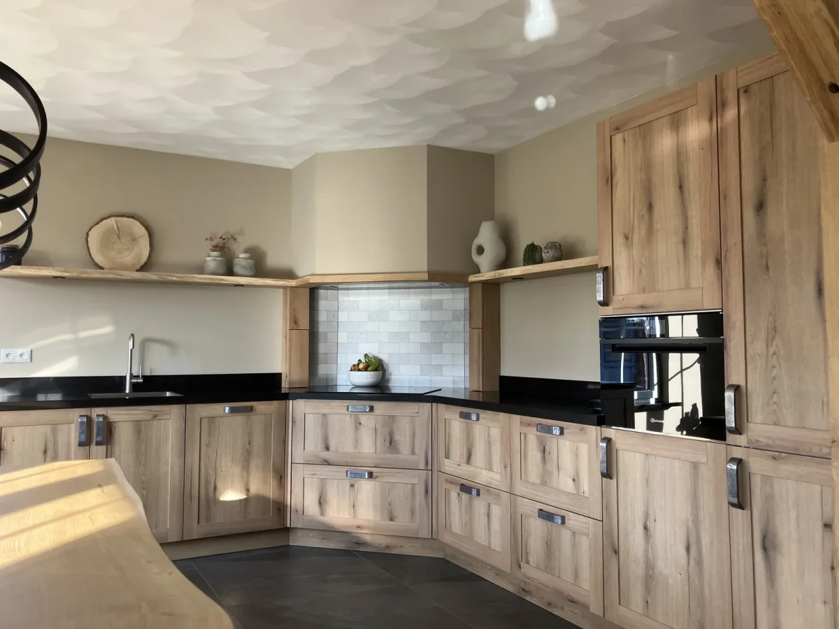 Crédence de cuisine avec impression, Tiless, DW8540 dans la cuisine d'un client