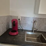 Stenen, Spatwand, DW8624 in de keuken van een klant
