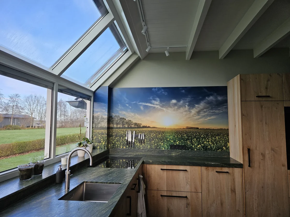 Küchenrückwand – Sunset in der Küche eines Kunden