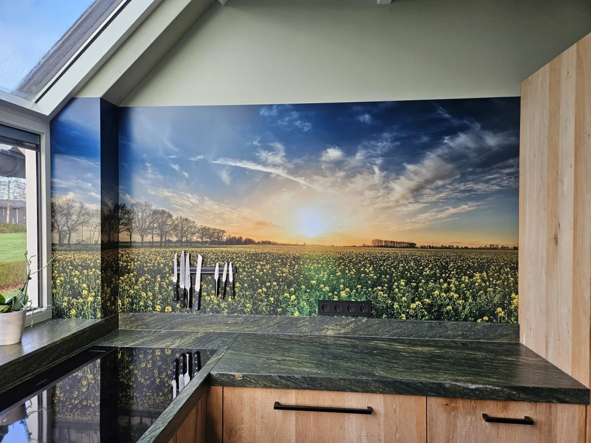 Küchenrückwand – Sunset in der Küche eines Kunden