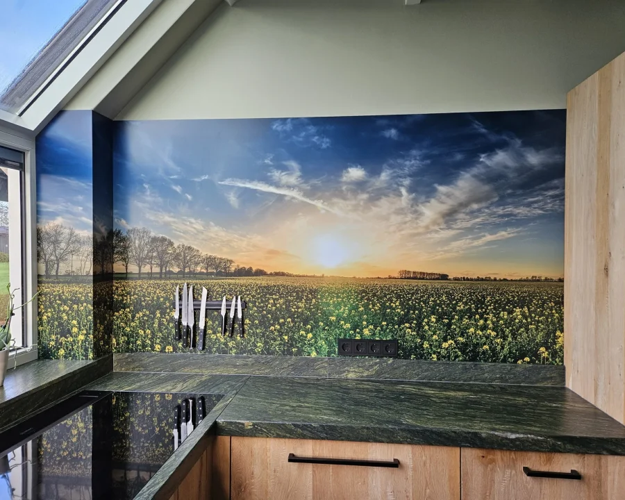 Küchenrückwand – Sunset in der Küche eines Kunden