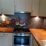 Keukenwand, Kruidenpotjes in de keuken van een klant