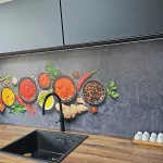 Keukenwand, Kruidenpotjes in de keuken van een klant