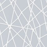 Papier peint Timeless - Mikado Bleu