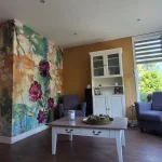 Behang Colorful, Summer Love INK7316 in de keuken van een klant