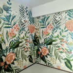 Naif Garden, Behang in de keuken van een klant