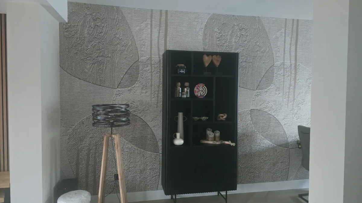 Wallpaper, Connected, Boho Love Natural in a customer's kitchen