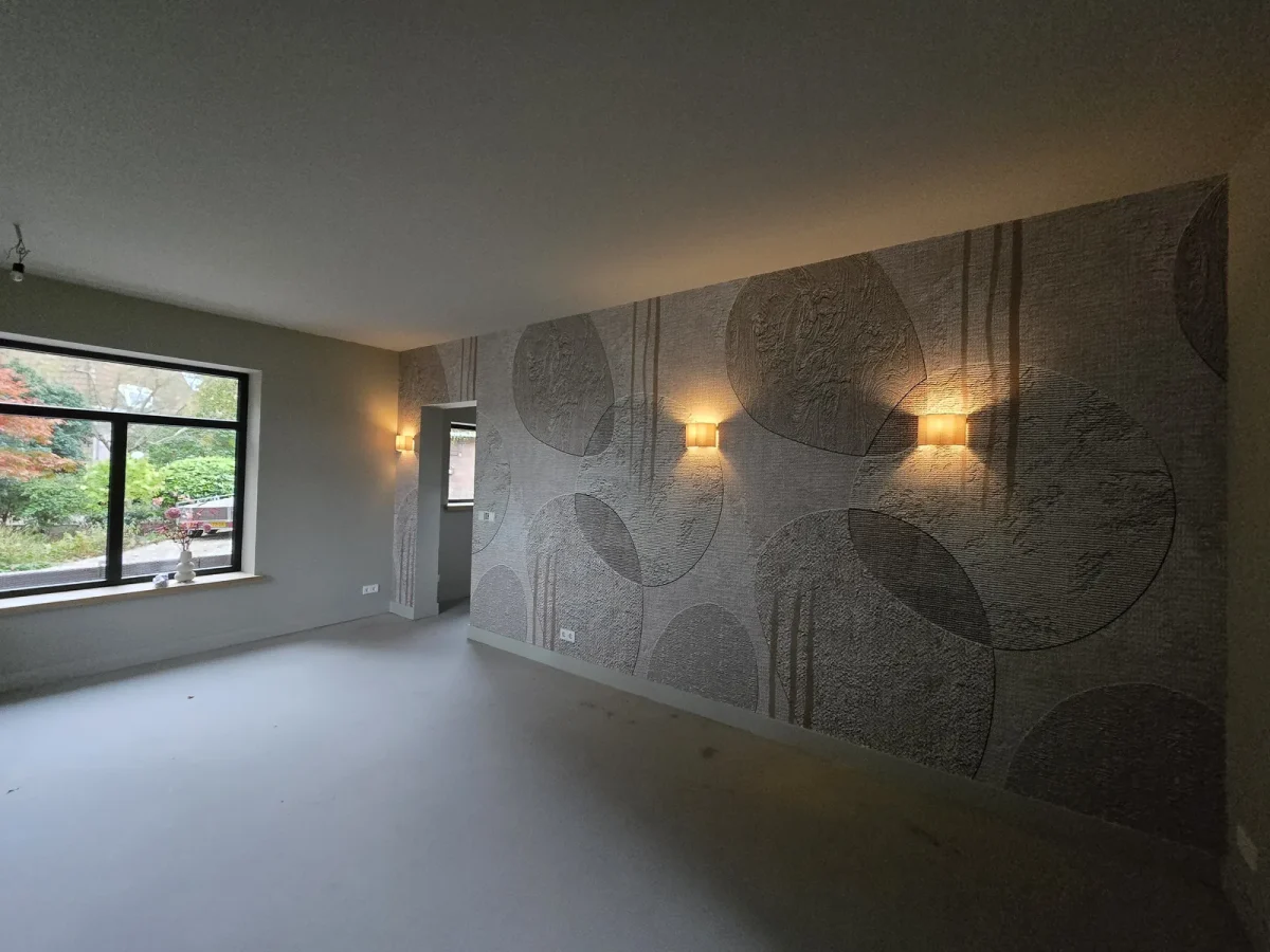 Wallpaper, Connected, Boho Love Natural in a customer's kitchen