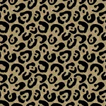 Panterprint Zwart Goud - Spatwand Staal DW8704