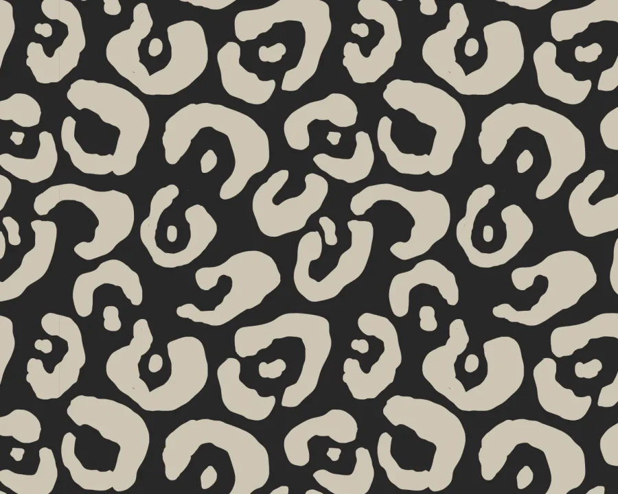 Leopard Print Black Sand - Backsplash Sample DW8706