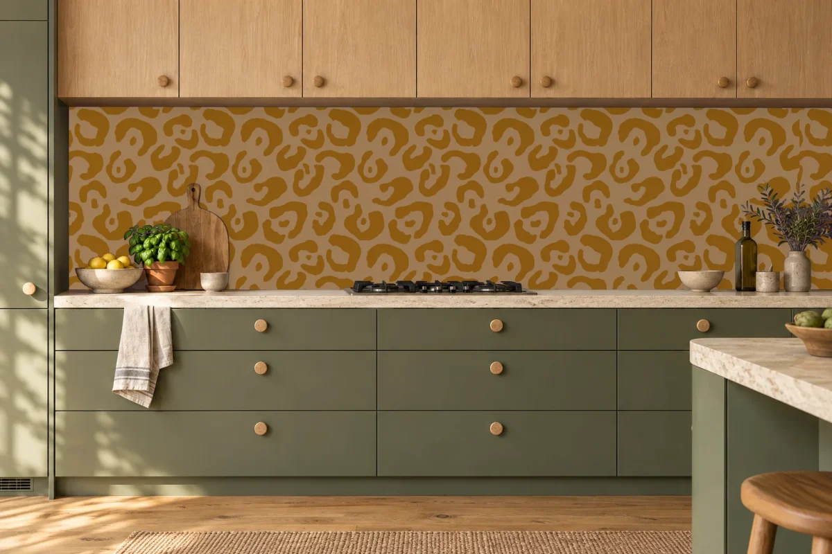 Leopard Print Cumin - Backsplash - DW8709, kitchen visual 4