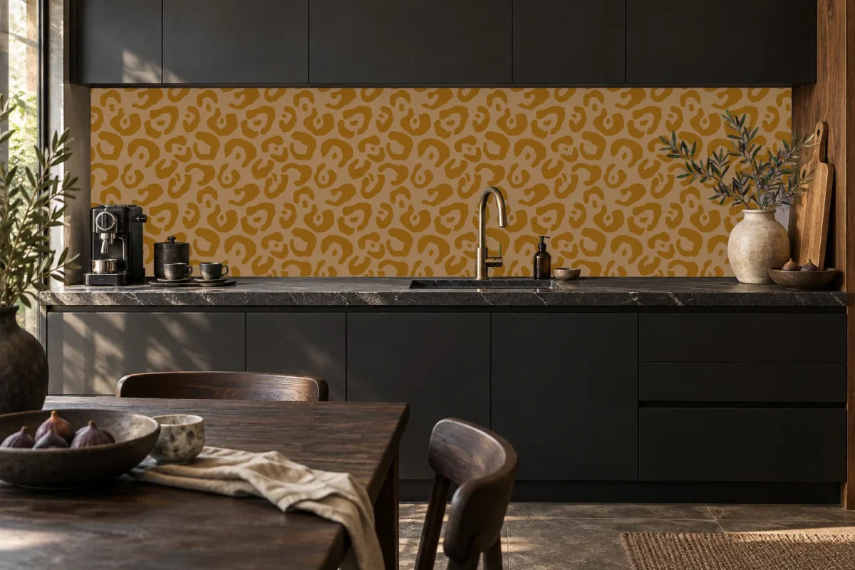 Leopard Print Cumin - Backsplash - DW8709, kitchen visual
