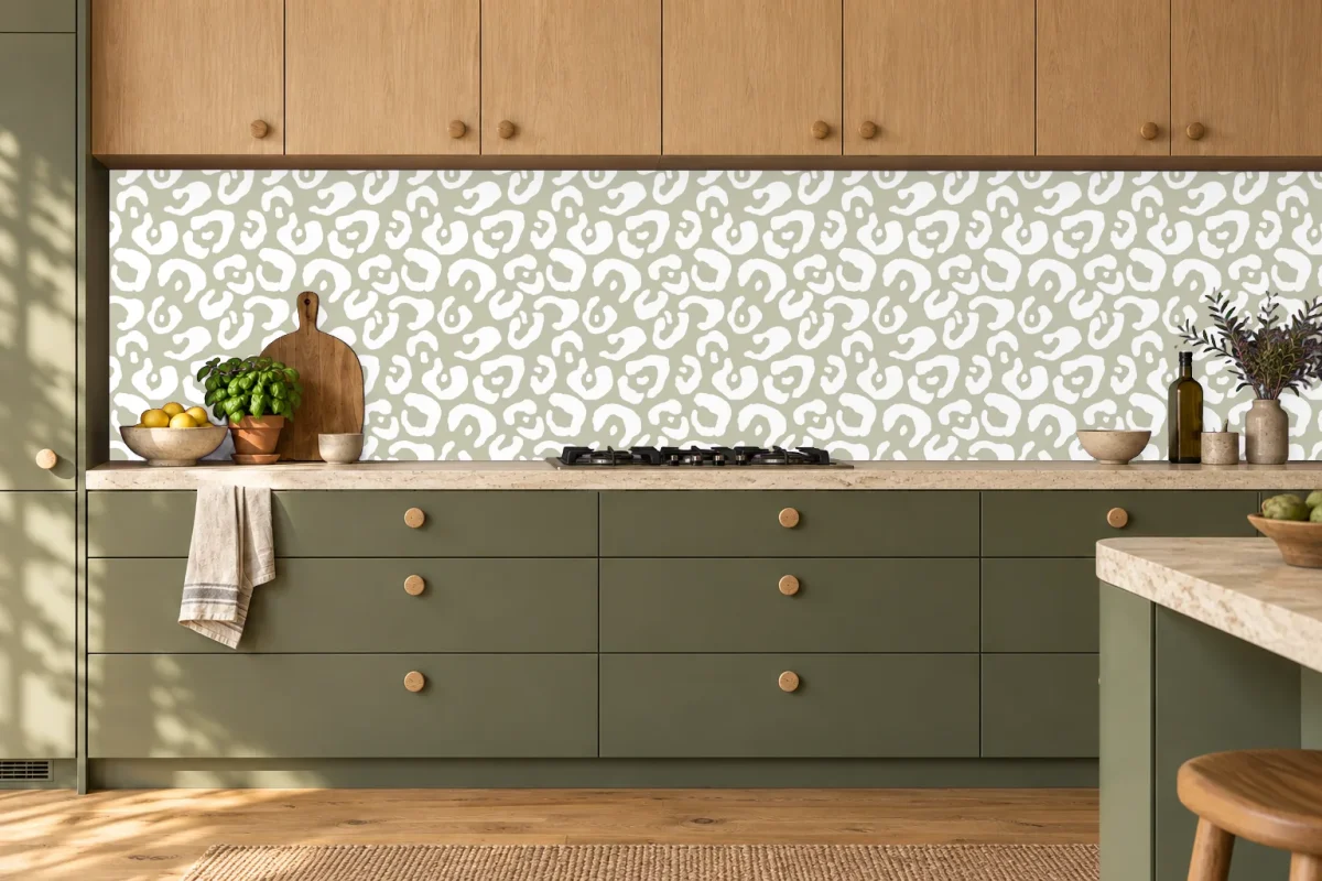 Panterprint Salie - Spatwand - DW8710, keukensimulatie 3