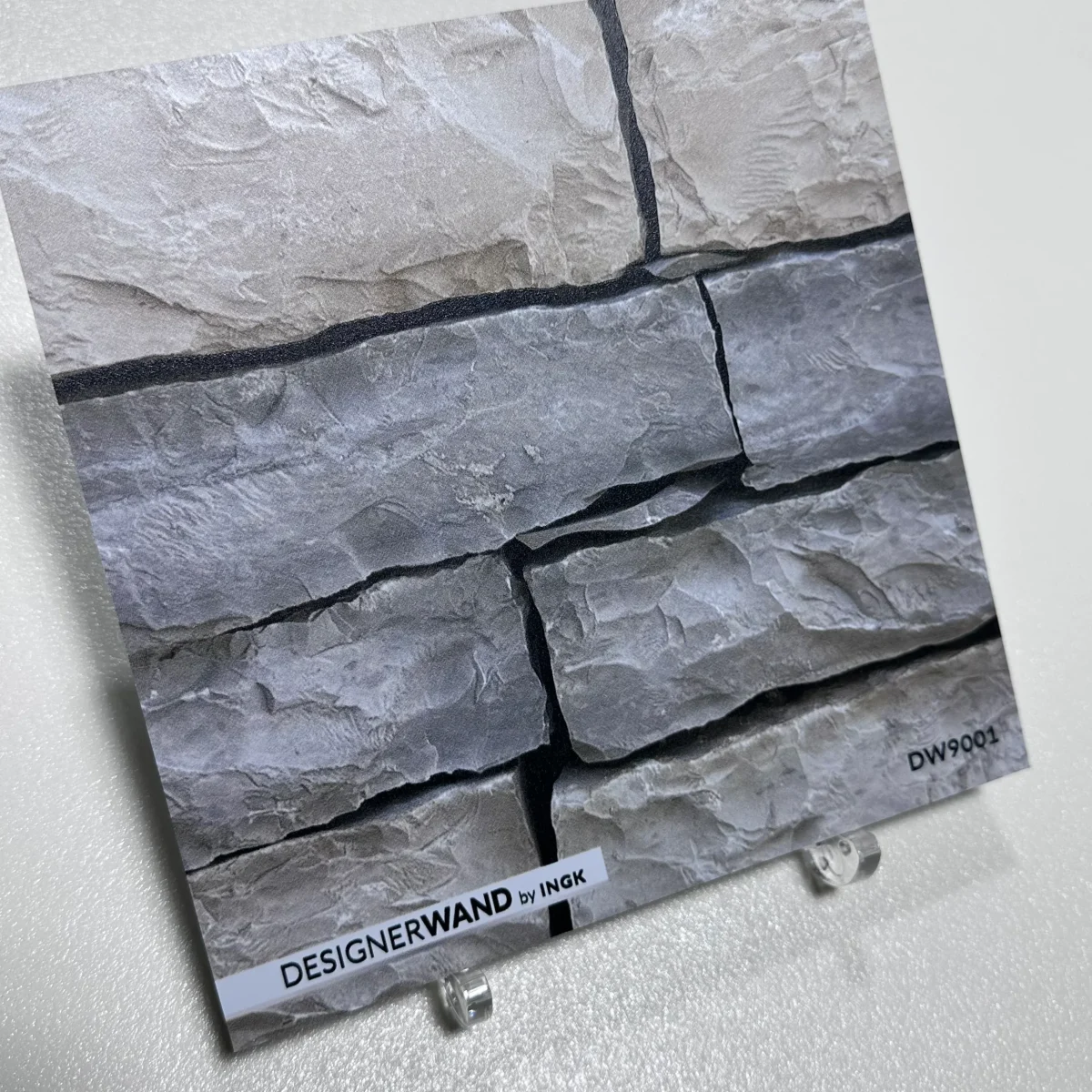 Mur en pierre naturelle gris - Échantillon Crédence DW9001