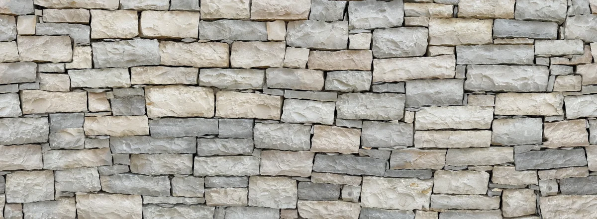 Mur en pierre naturelle gris - Crédence - DW9001