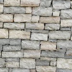 Mur en pierre naturelle gris - Crédence - DW9001